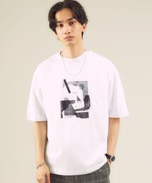 green label relaxing | <Phospho Graphica(フォスフォ グラフィカ)> プリント クルーネック Tシャツ(Tシャツ/カットソー)