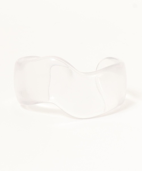 CORNERS（コーナーズ）の「クリアウェーブバングル（バングル/リストバンド・レディース・ホワイト/ブラウン/クリア・FREE）」の12枚目の写真