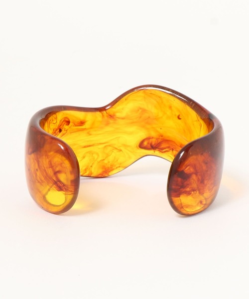 CORNERS（コーナーズ）の「クリアウェーブバングル（バングル/リストバンド・レディース・ホワイト/ブラウン/クリア・FREE）」の14枚目の写真