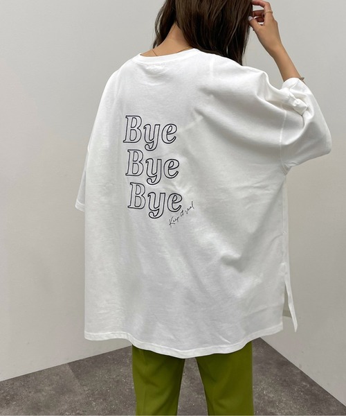 apres jour mignon(アプレジュールミニョン)の「アソートBIGスリットT2【ZOZOTOWN限定アイテム】(Tシャツ/カットソー・レディース・オフホワイト/ナチュラル/ブラック系その他2/その他/ダークブルー/ブラック/ブラック系その他/ホワイト系その他3/ホワイト系その他/ホワイト系その他2・フリー/X-LARGE)」の4枚目の写真