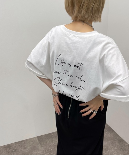 apres jour mignon(アプレジュールミニョン)の「アソートBIGスリットT2【ZOZOTOWN限定アイテム】(Tシャツ/カットソー・レディース・オフホワイト/ナチュラル/ブラック系その他2/その他/ダークブルー/ブラック/ブラック系その他/ホワイト系その他3/ホワイト系その他/ホワイト系その他2・フリー/X-LARGE)」の13枚目の写真