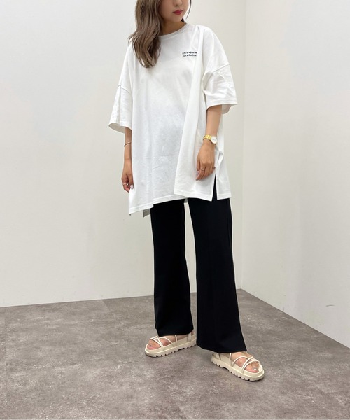 apres jour mignon(アプレジュールミニョン)の「アソートBIGスリットT2【ZOZOTOWN限定アイテム】(Tシャツ/カットソー・レディース・オフホワイト/ナチュラル/ブラック系その他2/その他/ダークブルー/ブラック/ブラック系その他/ホワイト系その他3/ホワイト系その他/ホワイト系その他2・フリー/X-LARGE)」の20枚目の写真