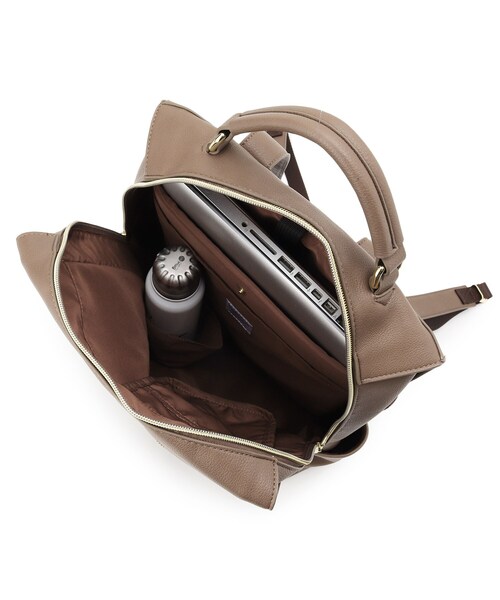 THE SHOP TK （ザ ショップ ティーケー ）の「◆【Legato Largo/レガートラルゴ】PC収納リュック（バックパック/リュック・レディース・ブラウン系/ブラック・99）」の7枚目の写真