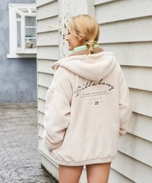 BILLABONG/ビラボン  ビッグシルエット  バックプリント  フェイクファージャケット   BB014-022