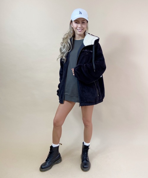 BILLABONG(ビラボン)の「BILLABONG/ビラボン ビッグシルエット バックプリント フェイクファージャケット BB014-022(その他アウター・レディース・ホワイト/ブラック/ブラウン・M/L)」の14枚目の写真