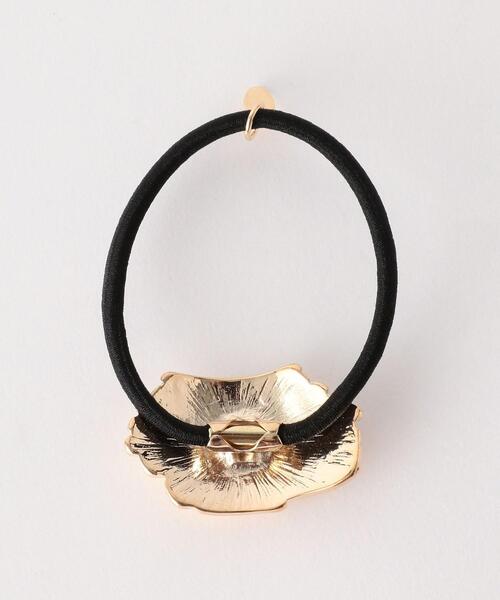 green label relaxing（グリーンレーベルリラクシング）の「メタルプレート ポニー ヘアゴム（ヘアゴム・レディース・シルバー/ゴールド・FREE）」の4枚目の写真