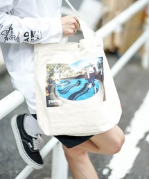 PHOTO TOTE SHOULDER M BAG/スラッシャーコットントートバッグ