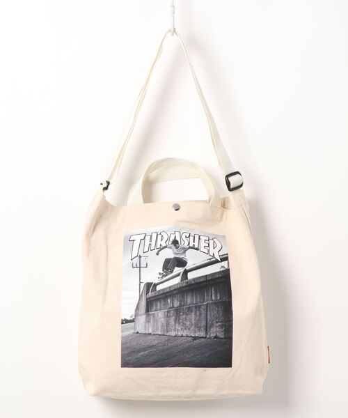 セール】PHOTO TOTE SHOULDER M BAG/スラッシャーコットントート