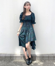 titty＆Co. PETIT | 【titty&Co.PETIT】イレヘムスピンドル5分袖ワンピース(ワンピース)