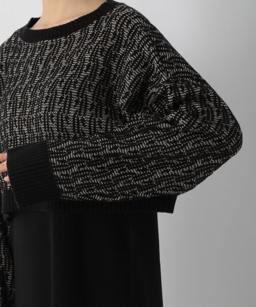 LOWRYS FARM(ローリーズファーム)の「ニットレイヤードキャミ2Pワンピース 959953(ワンピース・レディース・ブラック/ダークブラウン/ベージュ/ブルー/グリーン・FREE)」の14枚目の写真