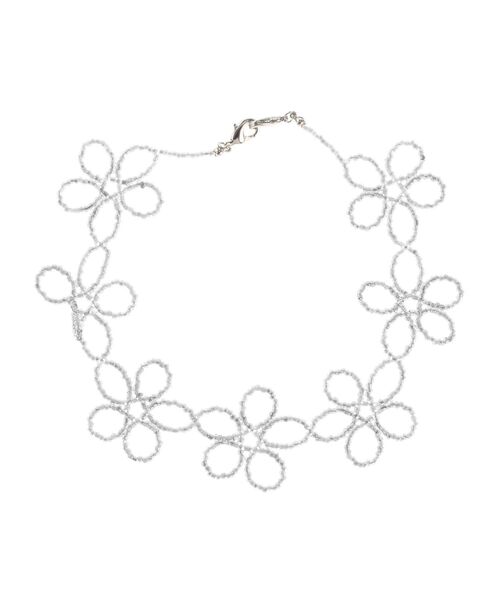 merry jenny（メリージェニー）の「flowerビーズ2wayマスクチェーン（マスク・レディース・ブラック/ブラウン/オフホワイト・FREE）」の2枚目の写真