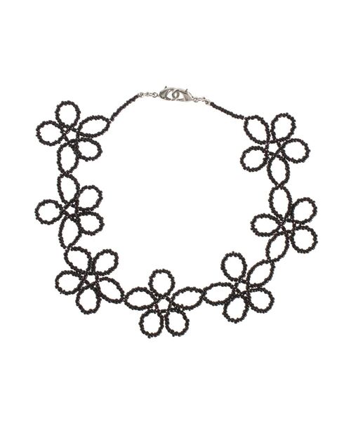 merry jenny（メリージェニー）の「flowerビーズ2wayマスクチェーン（マスク・レディース・ブラック/ブラウン/オフホワイト・FREE）」の3枚目の写真