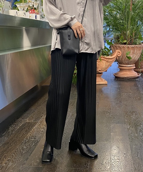 AS KNOW AS plus（アズノゥアズプラス）の「スクエアストレッチブーツ（ブーツ・レディース・アイボリー/ブラック/グリーン/ブルー/ピンク・M/L）」の8枚目の写真