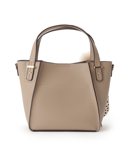 DRESKIP(ドレスキップ)の「◆ラビポン/スカーフ付き一枚皮風トート(トートバッグ・レディース・ベージュ/ワインレッド/ブラック/グレー・00)」の7枚目の写真