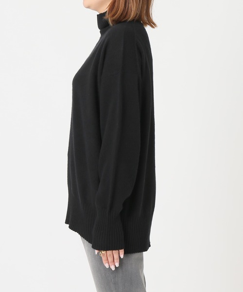 JOURNAL STANDARD（ジャーナルスタンダード）の「カシミヤタートルネックプルオーバー◆（ニット/セーター・レディース・ブラック/ブラウン/グレー/ピンク・FREE）」の10枚目の写真