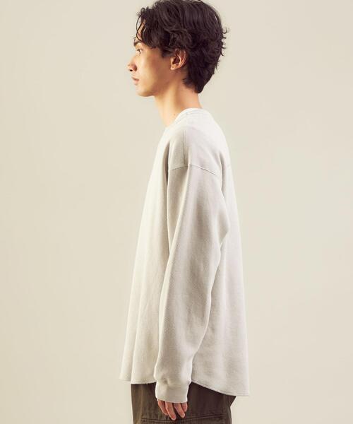 green label relaxing（グリーンレーベルリラクシング）の「＜GLR/ lab＞ウォッシュド ハニカム クルーネック 長袖 サーマル（Tシャツ/カットソー・メンズ・ダークグリーン/ナチュラル/ダークブラウン/オレンジ系その他・L/S/XL/M）」の10枚目の写真