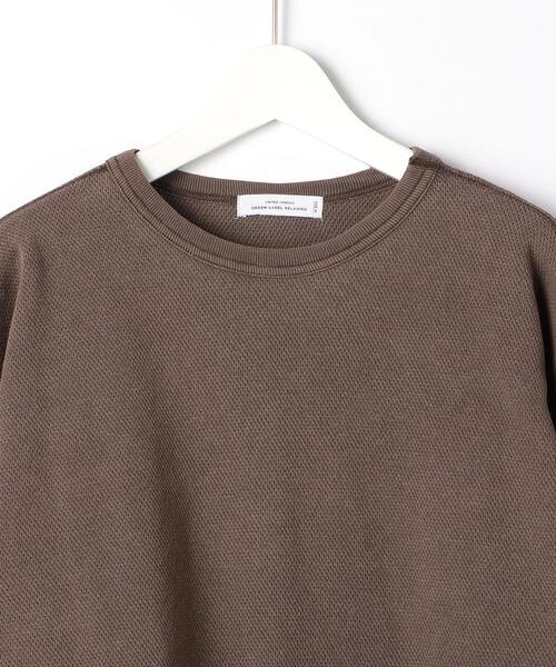 green label relaxing（グリーンレーベルリラクシング）の「＜GLR/ lab＞ウォッシュド ハニカム クルーネック 長袖 サーマル（Tシャツ/カットソー・メンズ・ダークグリーン/ナチュラル/ダークブラウン/オレンジ系その他・L/S/XL/M）」の8枚目の写真