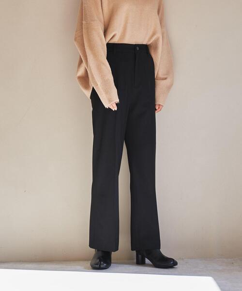 coen（コーエン）の「ウールライクセミフレアパンツ（スラックス・レディース・ブラック/パープル/モカ/ナチュラル・SMALL/MEDIUM/LARGE）」の17枚目の写真