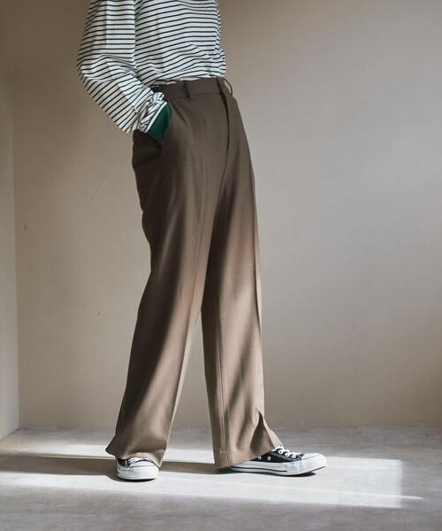 coen（コーエン）の「ウールライクセミフレアパンツ（スラックス・レディース・ブラック/パープル/モカ/ナチュラル・SMALL/MEDIUM/LARGE）」の11枚目の写真