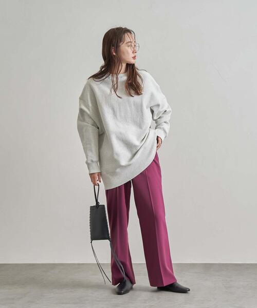 coen（コーエン）の「ウールライクセミフレアパンツ（スラックス・レディース・ブラック/パープル/モカ/ナチュラル・SMALL/MEDIUM/LARGE）」の9枚目の写真