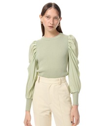 SLY | DOCKING PUFF TOPS ドッキングパフスリーブ トップス(ニット/セーター)