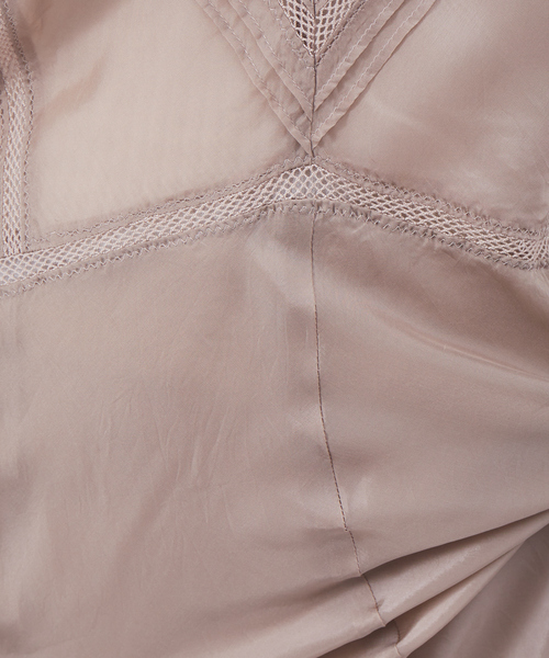 Rouge vif（ルージュヴィフ）の「キュプラキャミワンピース（ワンピース・レディース・ブラック/ベージュ/ブラウン・フリー）」の6枚目の写真