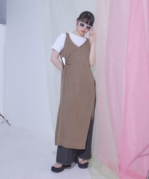 miette（ミエット）の「ｶｯﾄｱｳﾄﾆｯﾄｷｬﾐﾜﾝﾋﾟｰｽ（ワンピース）」