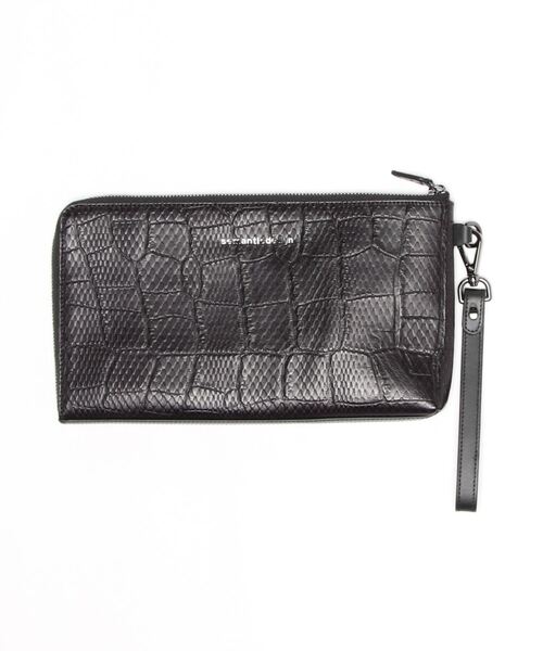 semantic design(セマンティックデザイン)の「セマンティックデザイン/semantic design クロコパイソンエンボス クラッチ(クラッチバッグ・メンズ・ブラック・FREE)」の6枚目の写真