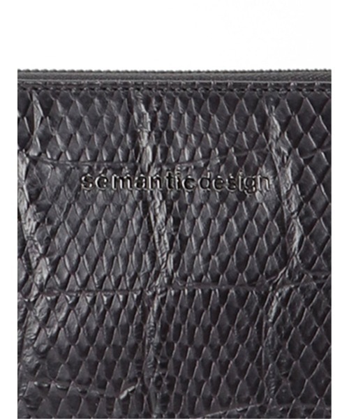 semantic design(セマンティックデザイン)の「セマンティックデザイン/semantic design クロコパイソンエンボス クラッチ(クラッチバッグ・メンズ・ブラック・FREE)」の8枚目の写真