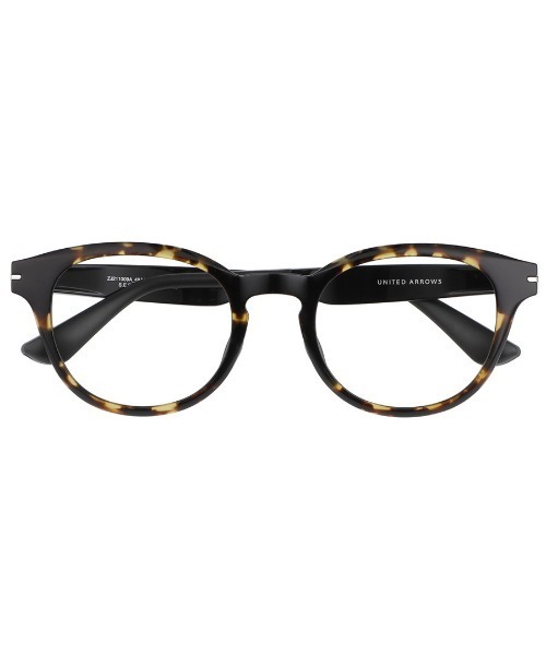UNITED ARROWS（ユナイテッドアローズ）の「ボストン型 めがね｜Zoff｜UNITED ARROWS  (ゾフ｜ユナイテッドアローズ)（メガネ・レディース・ブラウン系その他/ライトオリーブ/ブラック・FREE）」の8枚目の写真