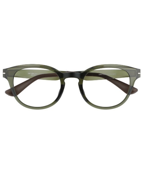 UNITED ARROWS（ユナイテッドアローズ）の「ボストン型 めがね｜Zoff｜UNITED ARROWS  (ゾフ｜ユナイテッドアローズ)（メガネ・レディース・ブラウン系その他/ライトオリーブ/ブラック・FREE）」の6枚目の写真