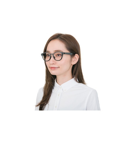 UNITED ARROWS（ユナイテッドアローズ）の「ボストン型 めがね｜Zoff｜UNITED ARROWS  (ゾフ｜ユナイテッドアローズ)（メガネ・レディース・ブラウン系その他/ライトオリーブ/ブラック・FREE）」の5枚目の写真