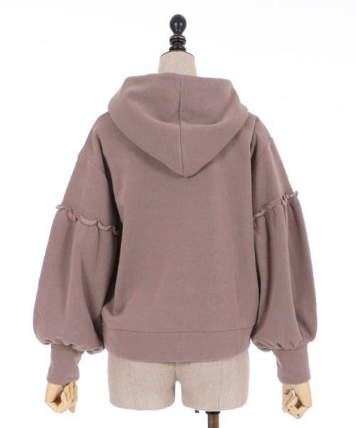 axes femme POETIQUE（アクシーズファムポエティック）の「ヴィンテージベアパーカー（パーカー・レディース・キナリ/ブラウン/ラベンダー・MEDIUM）」の21枚目の写真