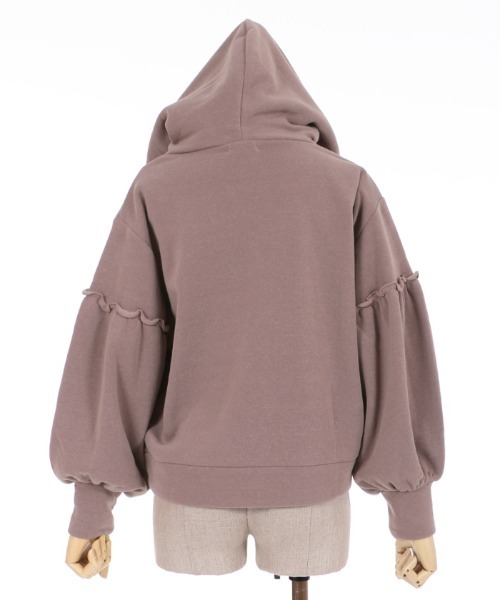 axes femme POETIQUE（アクシーズファムポエティック）の「ヴィンテージベアパーカー（パーカー・レディース・キナリ/ブラウン/ラベンダー・MEDIUM）」の17枚目の写真