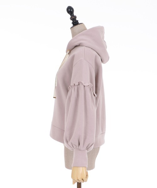 axes femme POETIQUE（アクシーズファムポエティック）の「ヴィンテージベアパーカー（パーカー・レディース・キナリ/ブラウン/ラベンダー・MEDIUM）」の12枚目の写真