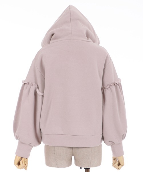 axes femme POETIQUE（アクシーズファムポエティック）の「ヴィンテージベアパーカー（パーカー・レディース・キナリ/ブラウン/ラベンダー・MEDIUM）」の7枚目の写真