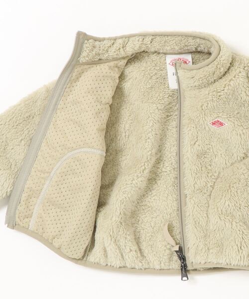 DANTON（ダントン）の「【DANTON】キッズ ハイパイルフリース スタンドジップジャケット（その他アウター・キッズ・ベージュ系その他/ブラック/その他33・135/95/115）」の5枚目の写真