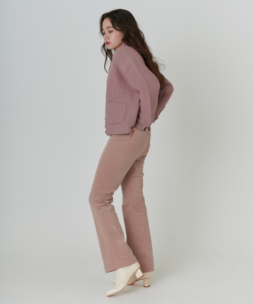 TINA：JOJUN（ティーナジョジュン）の「ハイウエスト コーデュロイ パンツ TINA：JOJUN（その他パンツ・レディース・ピンク/オレンジ・XS/S/M）」の8枚目の写真