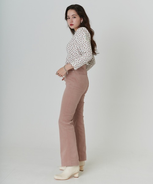 TINA：JOJUN（ティーナジョジュン）の「ハイウエスト コーデュロイ パンツ TINA：JOJUN（その他パンツ・レディース・ピンク/オレンジ・XS/S/M）」の11枚目の写真