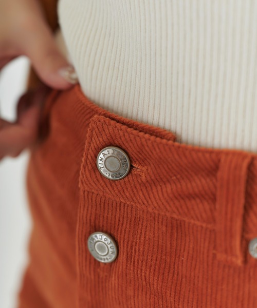 TINA：JOJUN（ティーナジョジュン）の「ハイウエスト コーデュロイ パンツ TINA：JOJUN（その他パンツ・レディース・ピンク/オレンジ・XS/S/M）」の19枚目の写真