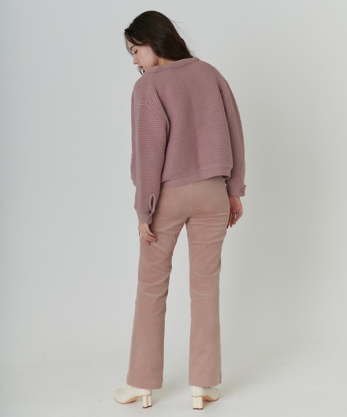 TINA：JOJUN（ティーナジョジュン）の「ハイウエスト コーデュロイ パンツ TINA：JOJUN（その他パンツ・レディース・ピンク/オレンジ・XS/S/M）」の22枚目の写真