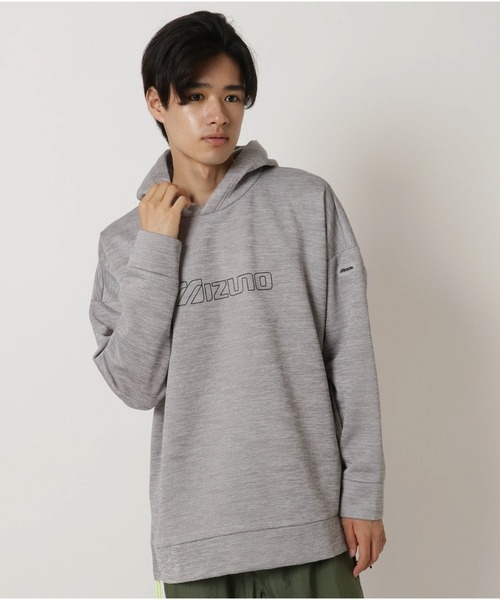 MIZUNO SPORTS STYLE（ミズノスポーツスタイル）の「スウェットパーカー［ユニセックス］（パーカー・メンズ・杢グレー/ホワイト/ブラック・L/M/XL）」の3枚目の写真