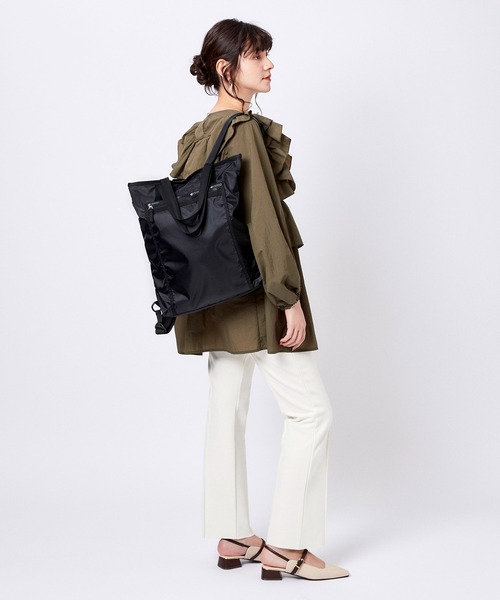 LeSportsac（レスポートサック）の「RE-TH BACKPACK ブラックインク