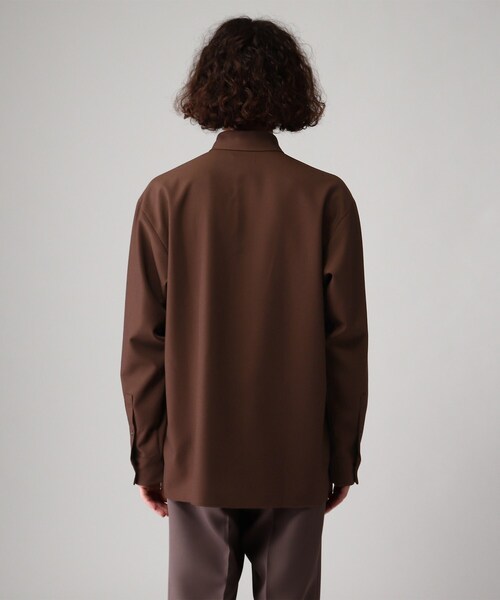 tk.TAKEO KIKUCHI（ティーケータケオキクチ）の「◆シルエットフラワーエンブロシャツ（シャツ/ブラウス・メンズ・オフホワイト/ブラック/ブラウン系・02/03）」の7枚目の写真