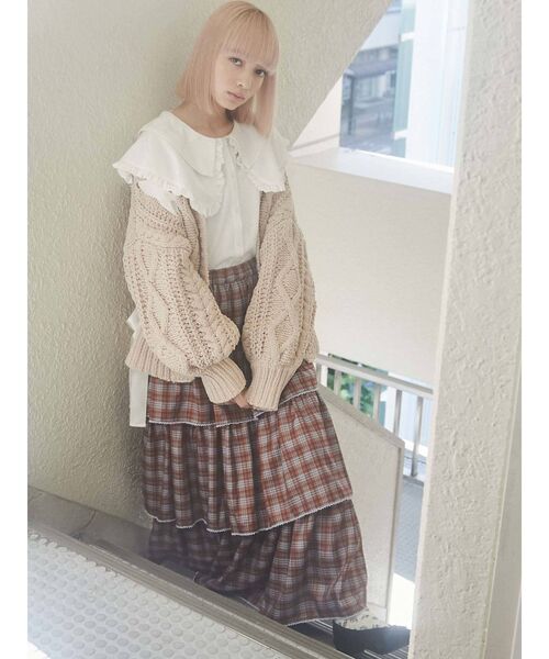 merry jenny（メリージェニー）の「キルトとフリルカラーブラウス（シャツ/ブラウス・レディース・オフホワイト・FREE）」の9枚目の写真
