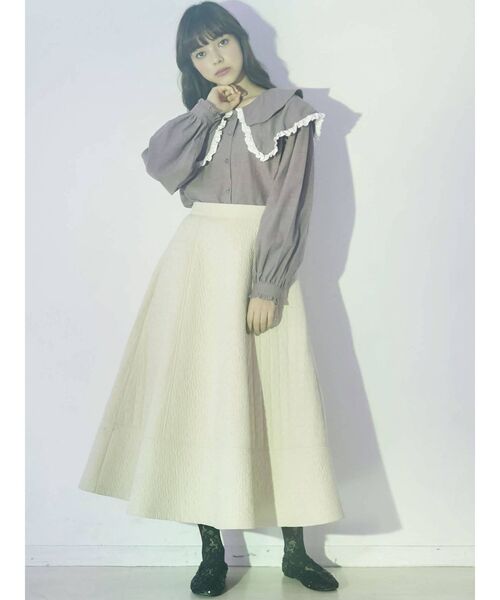 merry jenny（メリージェニー）の「キルトとフリルカラーブラウス（シャツ/ブラウス・レディース・オフホワイト・FREE）」の14枚目の写真