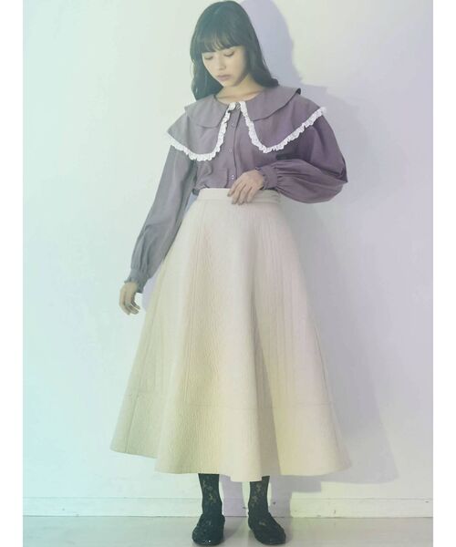 merry jenny（メリージェニー）の「キルトとフリルカラーブラウス（シャツ/ブラウス・レディース・オフホワイト・FREE）」の15枚目の写真