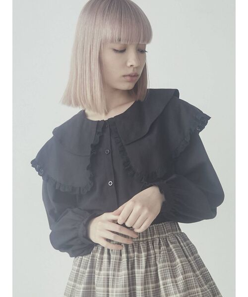 merry jenny（メリージェニー）の「キルトとフリルカラーブラウス（シャツ/ブラウス・レディース・オフホワイト・FREE）」の18枚目の写真