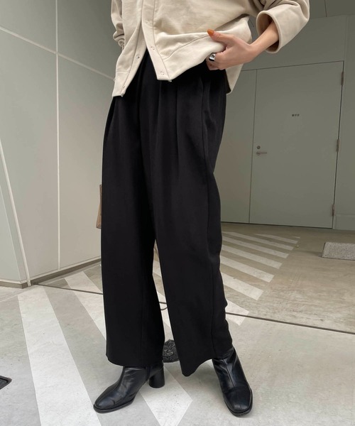 CAPRICIEUX LE'MAGE（カプリシューレマージュ）の「ベルクロワイドパンツ（その他パンツ・レディース・ブラック/グリーン/モカ・38/36）」の17枚目の写真