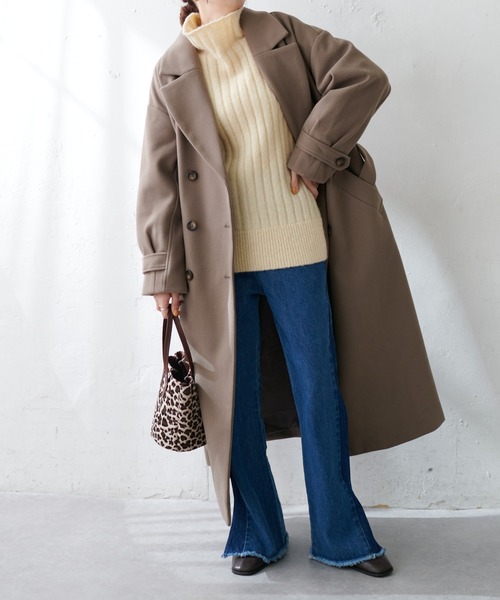 DISCOAT（ディスコート）の「【WEB限定】ウールライクトレンチコート